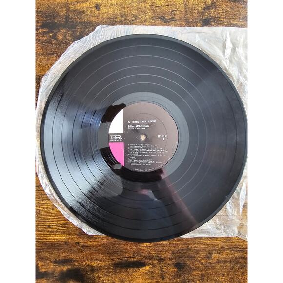 Vintage Slim Whitman arranged by Scott Turner  A Time For Love Imperial LP 9333 - Picture 4 of 7